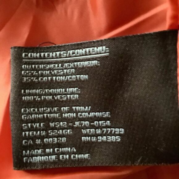 JESSICA DOUBLE BREASTED ORANGE JACKET SIZE LARGE (14-16) - Picture 9 of 9